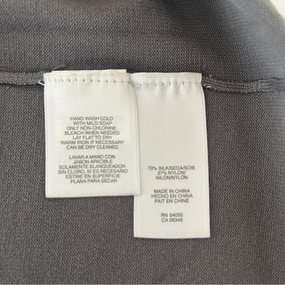 Jones New York Sweater Grey Silk Blend Pullover Short Sleeves Soft Plus size 2X - Picture 12 of 14